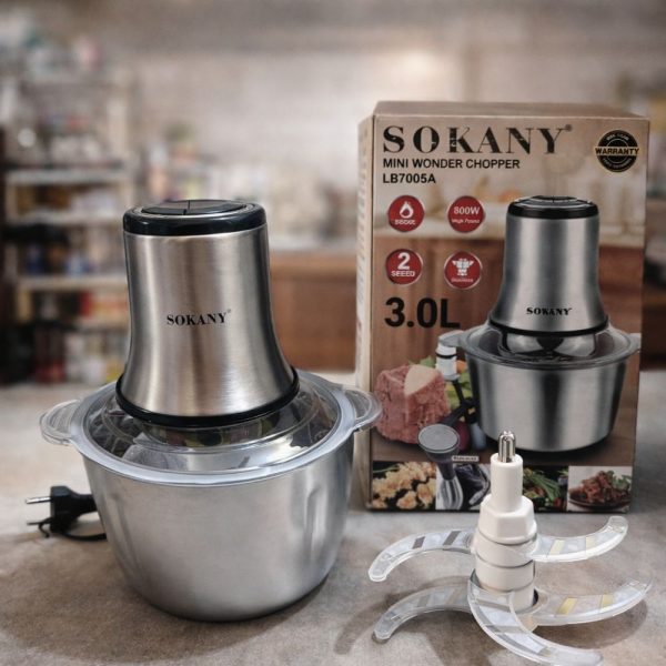 Sokany Mini Wonder Chopper 800W – দ্রুত মাংস ও সবজি কাটার স্মার্ট সমাধান