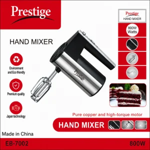 Prestige EB-7002 Hand Mixer 800W – কেক, ক্রিম ও ডো মিক্সিং হবে সহজ